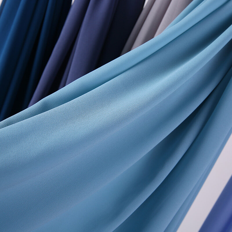 Женский простой высококачественный тяжелый шифоновый хиджаб премиум-класса, малайзийские женские шарфы, хиджабы, длинные шали, шали