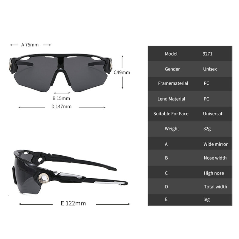 Солнцезащитные очки Мужские Женские Поляризованные, с защитой от УФ-400, для велоспорта, бега