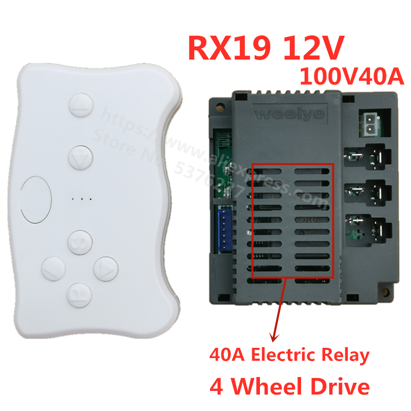 Selamat Datang RX19 Anak Mainan Listrik Mobil Bluetooth Remote Control, Controller dengan Halus Mulai Fungsi 2.4G Bluetooth Transmitt