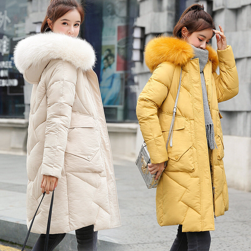 Mantel Korea Hangat Musim Dingin Jaket Hooded Jaket Abrigos Mujer Invierno 2020 Cx72142902 YY1205