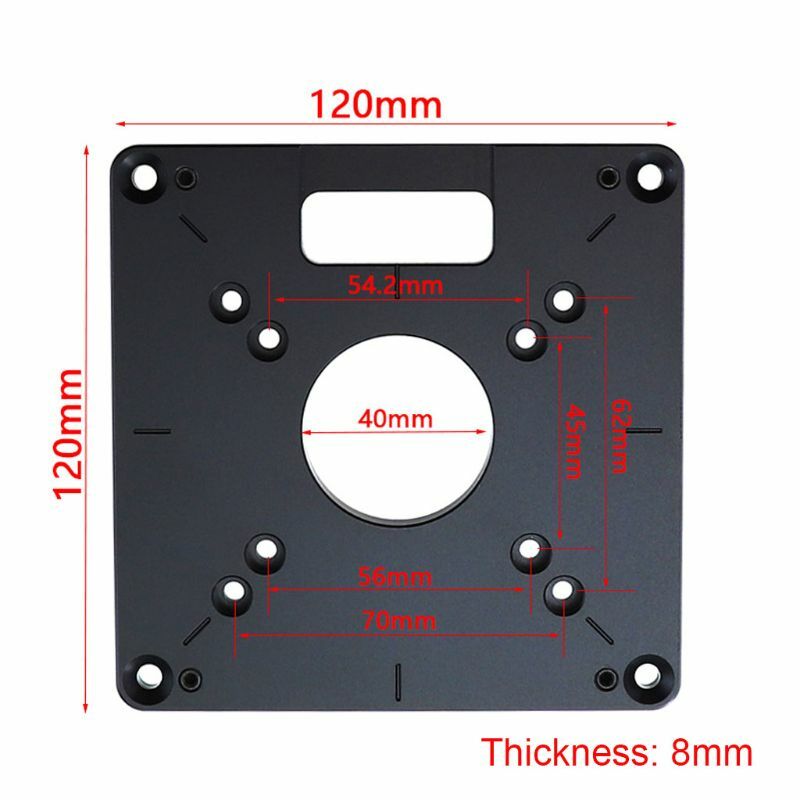 New Universal RT0700C Aluminum Router Table Insert Plate Trimming Machine Flip Board