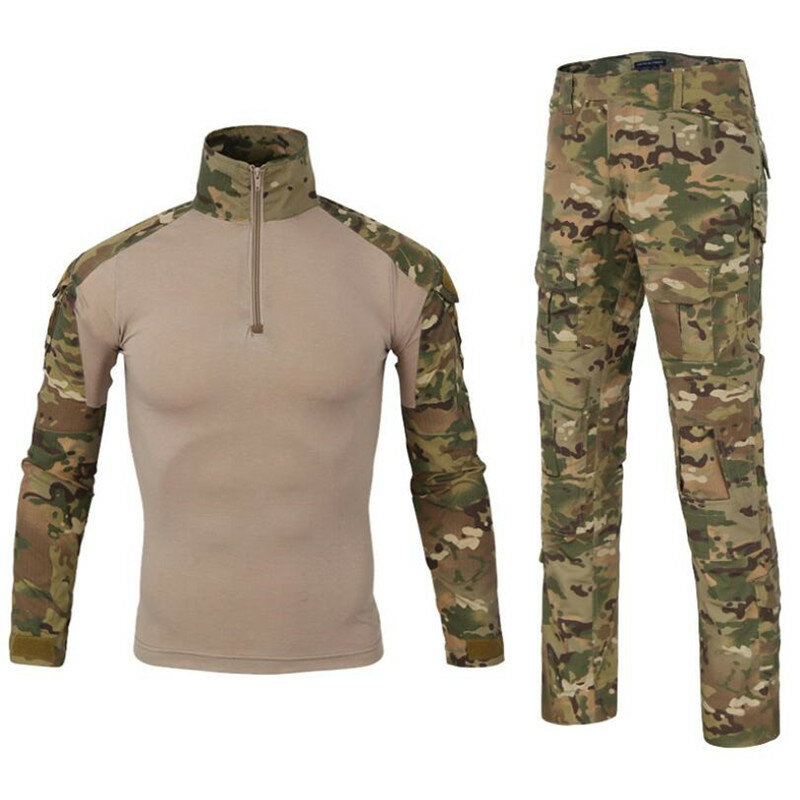 戦術的なミリタリーユニセックス服,速乾性,通気性のあるカモフラージュの服,ボンバージャケット,シャツ,カーゴパンツ