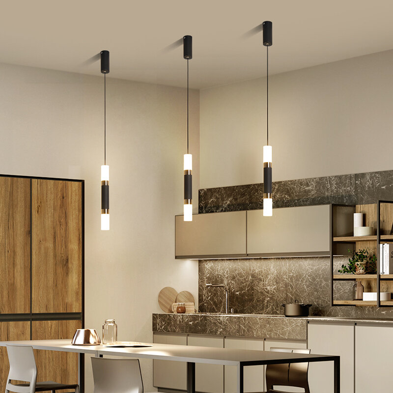 ใหม่นอร์ดิกไฟ Led จี้สำหรับห้องนั่งเล่นห้องนอน Bar Wall Decor แสงเรขาคณิตแขวนโคมไฟ Kitchen Fixture