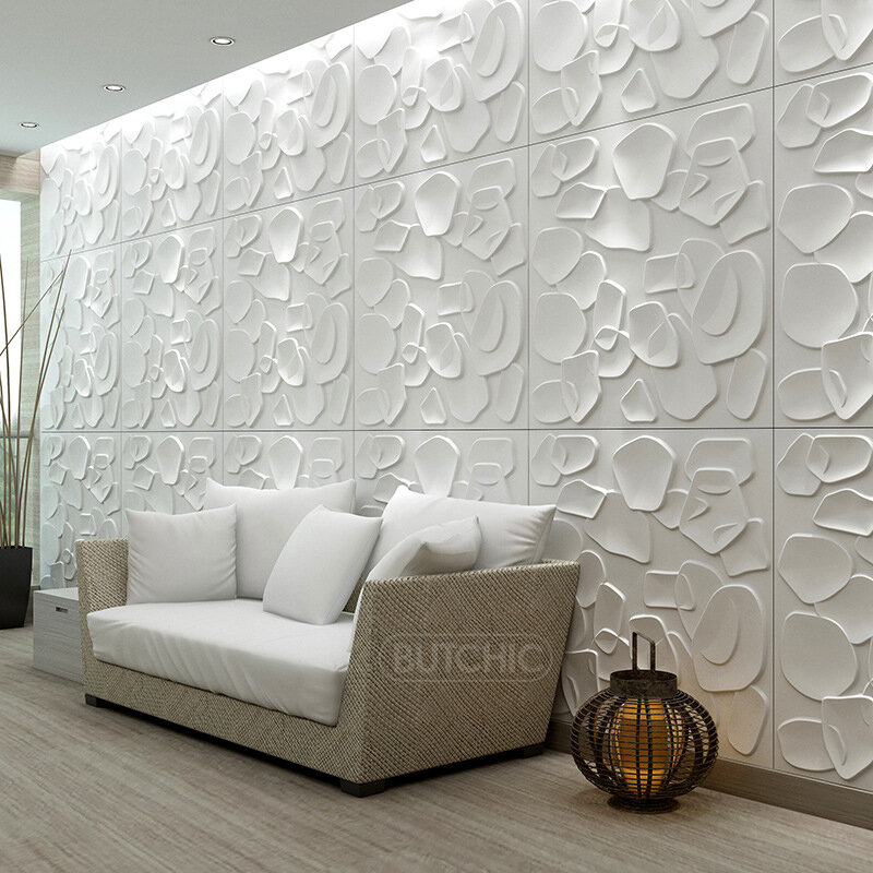 12pcs 50x50cm 3D wall panel Geometric 3D wall sticker wallpaper mural diamond design decor tile 3d mold 90's aesthetic room wall