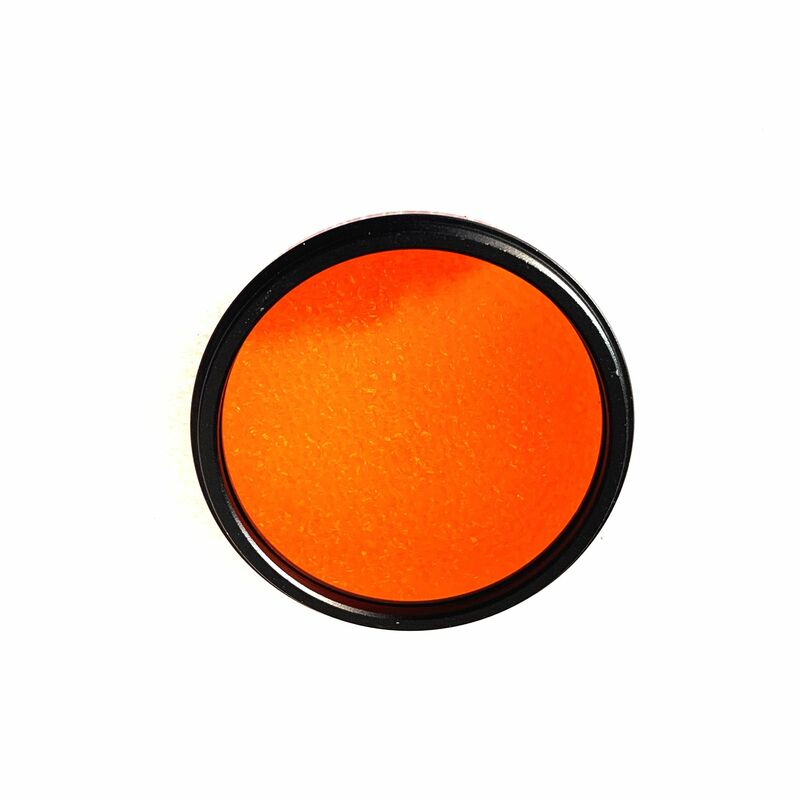 Cristal de filtro de paso de rayos IR para lente de cámara, anillo de marco de metal de 49mm de diámetro, 590nm, CB590