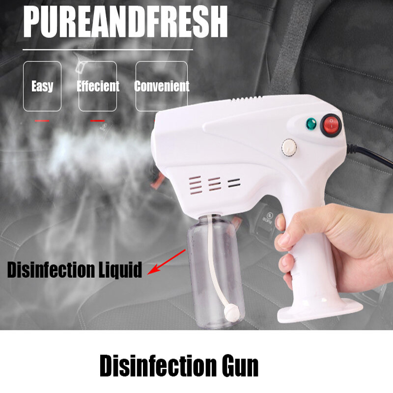 Mini máquina desinfectante de 220V, pistola nebulizadora de 900W, esterilización manual para el hogar, coche, oficina, mata Virus