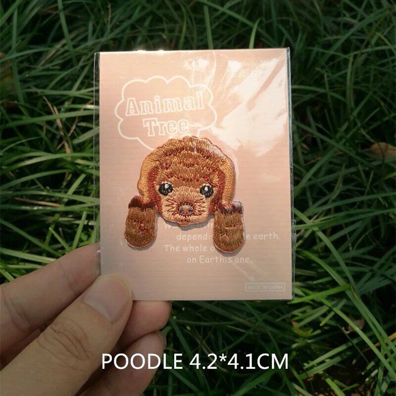 1 PIC Clothing Accessories  Cartoon DOG  Baby Coat Chest Paste Embroidery Patch Cloth Paste Children Cothing Decoration