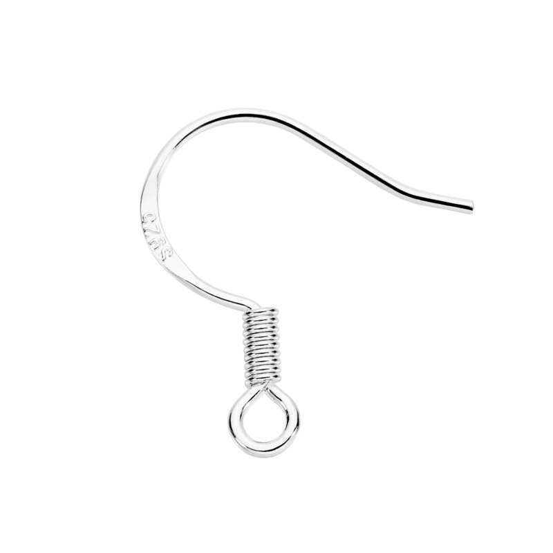 50-100ピース/ロットイヤリング彫刻した925シルバー色の銅耳ワイヤーイヤリングフックdiyのジュエリーイヤリング作る用品accessorie