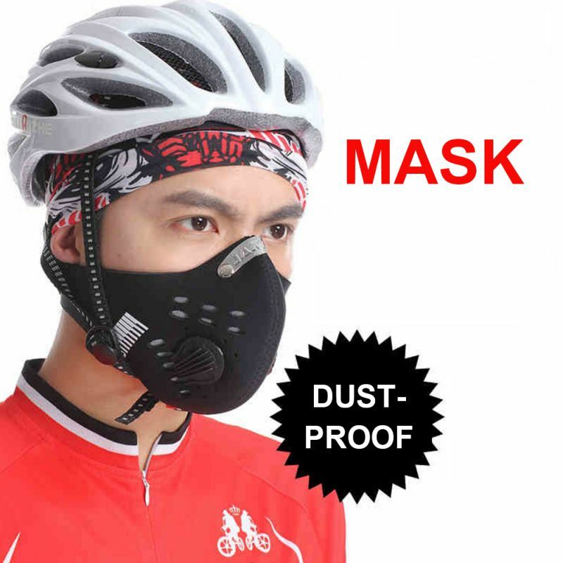 Sport Face Mask With Filter Activated Carbon PM 2.5 Anti-Pollution Running Training Cycling Mask Face Mouth Mask Reusable Dustp