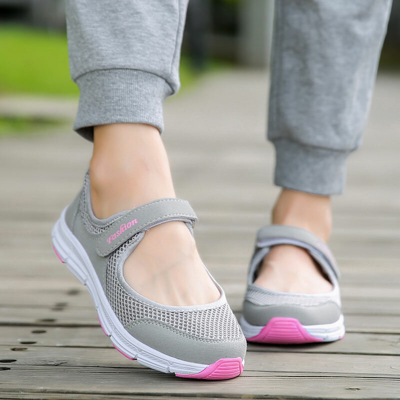 MWY damskie oddychające buty na co dzień nowe damskie miękkie podeszwy płaskie buty moda siatka powietrzna letnie buty damskie tenis feminino Sneakers