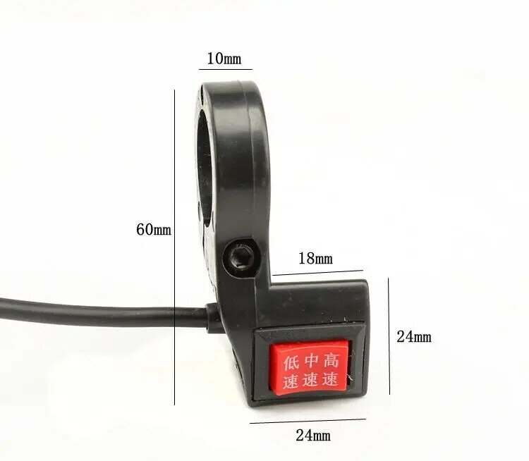 Interrupteur de guidon électrique à 3 vitesses, 22mm, 7/8 pouces, pour moto, Scooter, nouveau