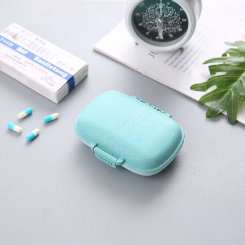Mini caja de pastillas de Medicina de 8 ranuras, contenedor de plástico portátil, accesorios de viaje, función de botiquín de primeros auxilios, medicina de emergencia
