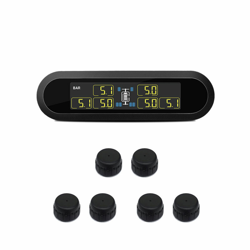 TPMS 6 Sensor Eksternal/Internal untuk Pickup Bus Trailer Truk