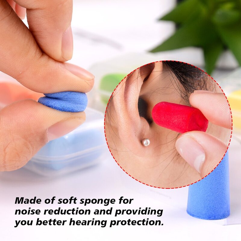 Tapones para los oídos para dormir, reducción de ruido, anticancelación, protección de aislamiento acústico, espuma reutilizable, Protector para los oídos
