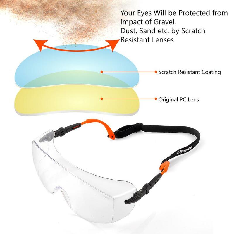 SAFEYEAR okulary ochronne odporne na zachlapanie wodoodporne okulary oczu gogle ochronne okulary praca stomatologiczna Outdoor New Sports