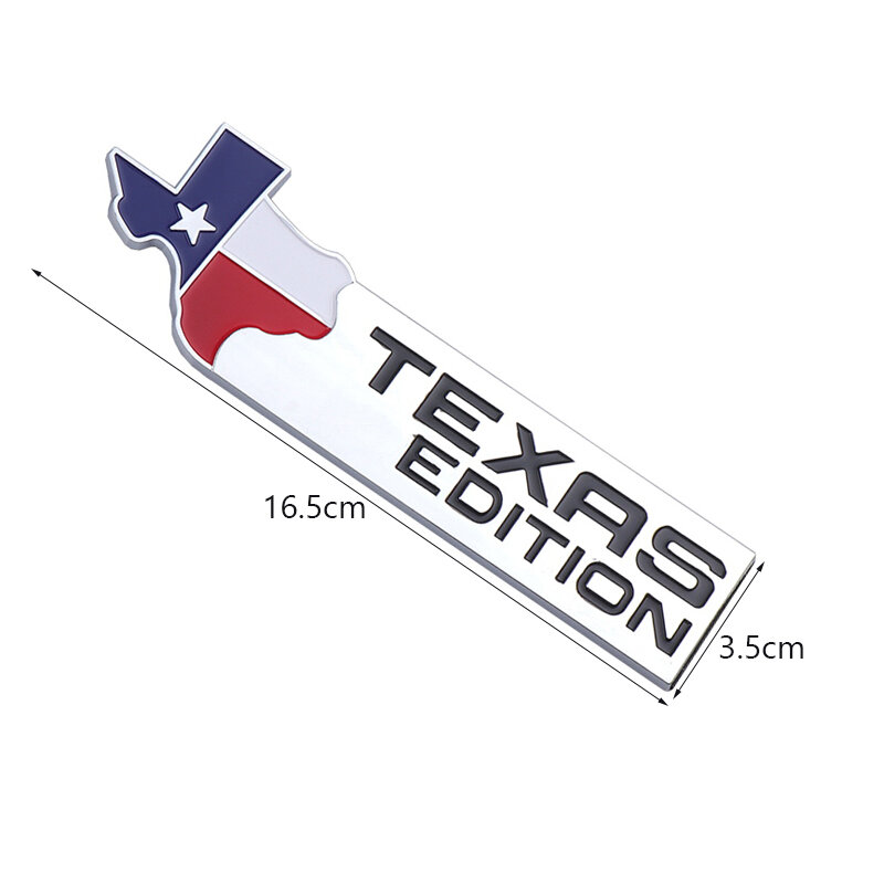 Texas Edition Embleem Sticker Voor Dodge Jeep Wrangler Chrysler Auto Kofferbak Lichaam Embleem Auto-Styling Spatbord 3D Metalen badge