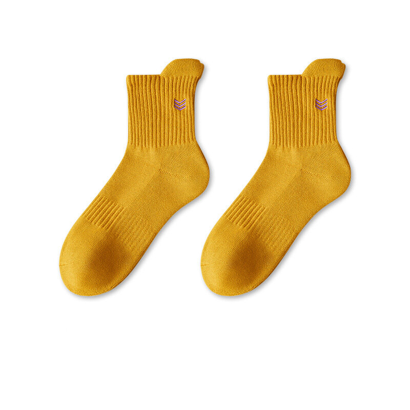 5คู่ผ้าฝ้ายอินทรีย์สั้นถุงเท้าธุรกิจนุ่มยืดหยุ่นทนทานคุณภาพสูงฉีกขาดชุดยาวถุงเท้า