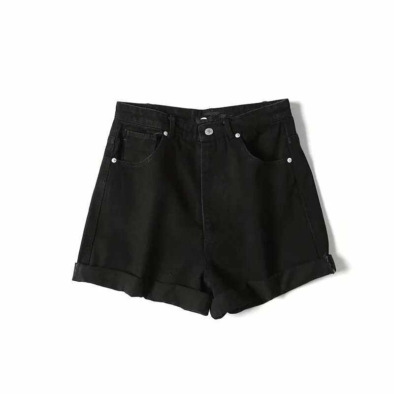 Murcho high street vintage washed roll up mãe denim shorts das mulheres de cintura alta mãe harem curto feminino plus size mulheres curto