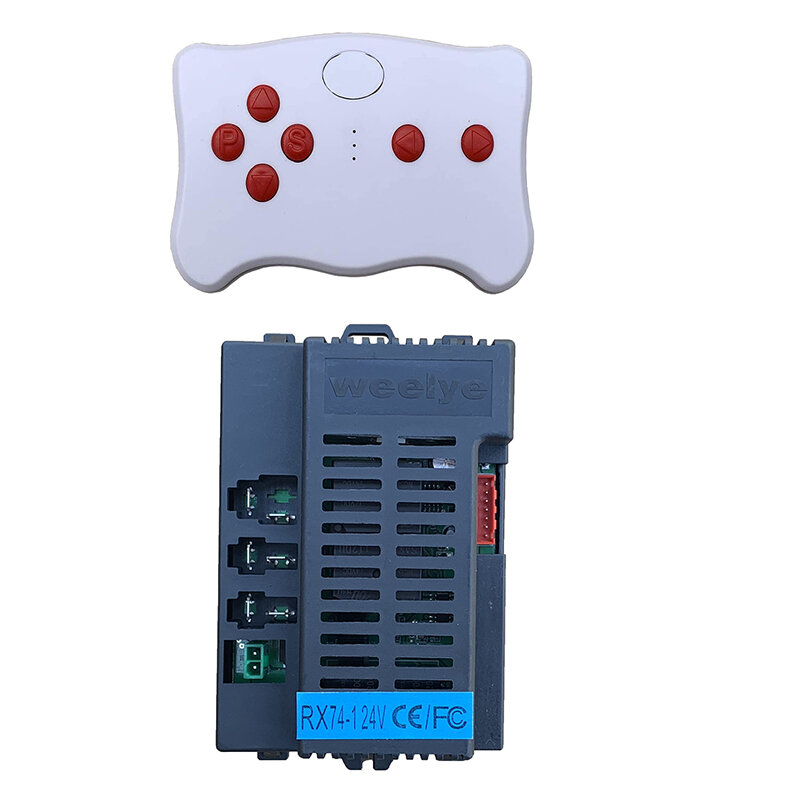 Weelye-receptor y mando a distancia RX74 para niños, 24V, FCC/CE, enchufe de cuatro lados, 2,4G, Bluetooth, piezas de repuesto para coche eléctrico