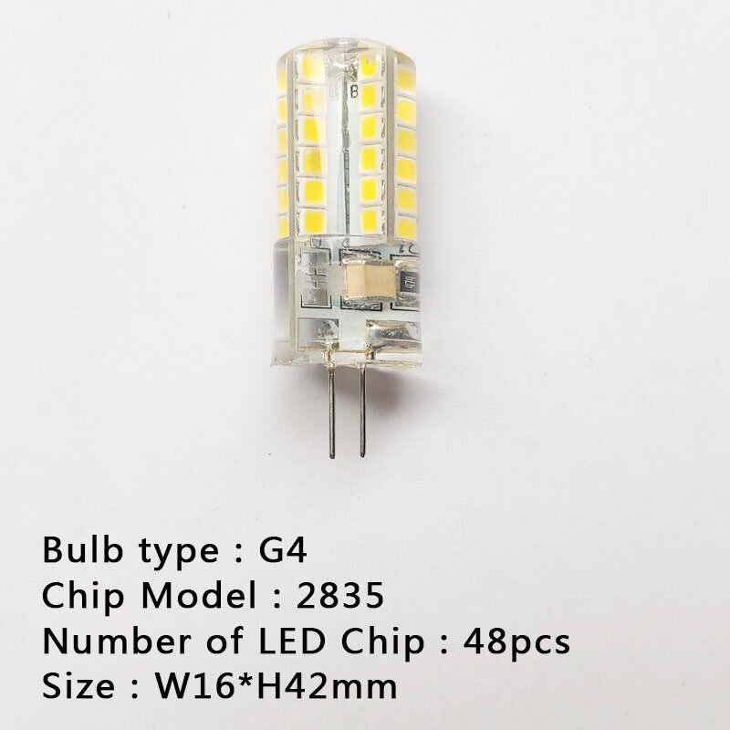 Lampadina a LED 3W 5W G4 lampadina AC 220V DC 12V lampada a LED SMD2835 faretto lampadario illuminazione sostituire 20w 30w lampada alogena