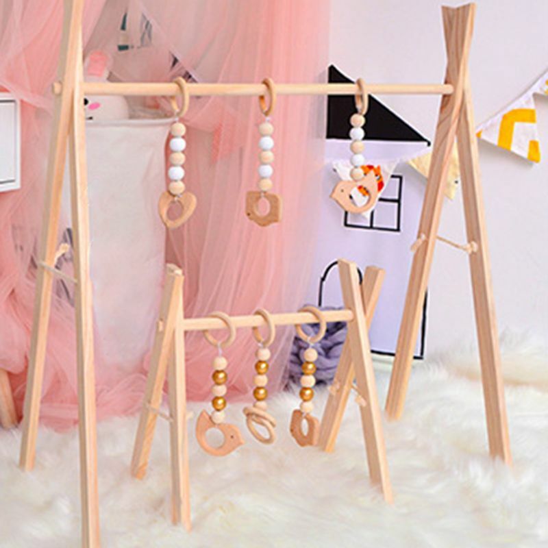 Barre de suspension en bois pour enfants, décoration de chambre Simple, support de Fitness pour bébé, activité de gymnastique, cadeaux pour nouveau-nés, vente en gros