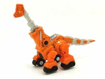 Coche de juguete de dinosaurio rojo, vehículo de aleación, dinosaurio, camión