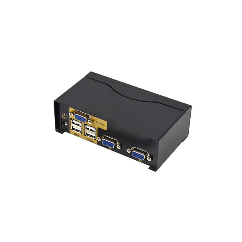 2 Port USB KVM Switch Suitable For Two Host Monitoring Hard Disk To Share a Set Of Keyboard Mouse And Monitor 2 in 1out