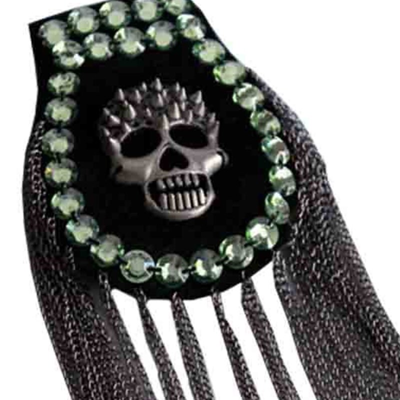 Czarny łańcuch dżetów Blazer epolet Fringe Tassel metalowe ramię Epaulette kolce broszka kobiety mężczyźni garnitur akcesoria