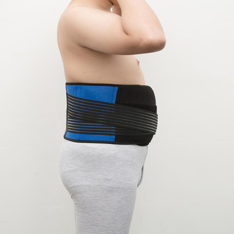 Soporte de espalda baja para hombre, Corrector de postura de cintura, cinturón de soporte de cintura femenino, previene la espalda encorvada, talla grande 5XL 6XL