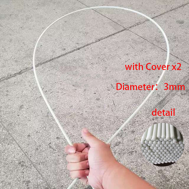 3 pezzi accessori danza del ventre bastone flessibile 3mm bandiere velo in fibra di vetro