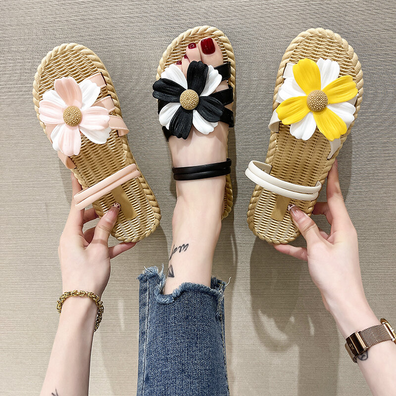 2021 Summer Women Casual Shoes Slippers Rome Retro Thick Bottom Open Toe Sandals Beach Slip On Slides Brand Design Sandals Cool