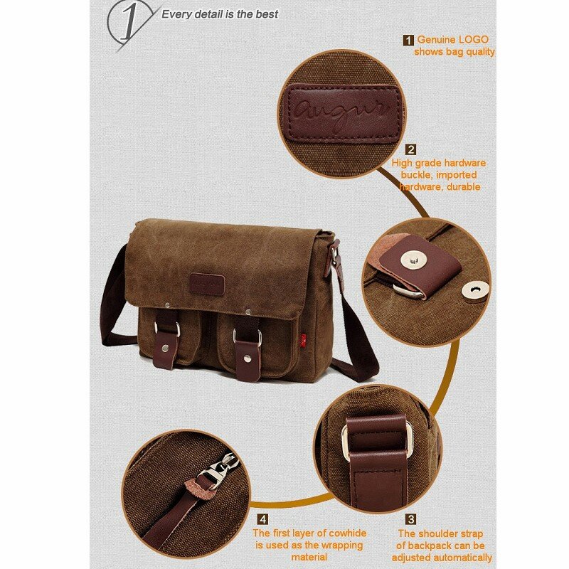 Vintage Casual Leinwand Tasche Retro Umhängetasche männer Einzigen Schulter Tasche Messenger Bag Hohe Qualität