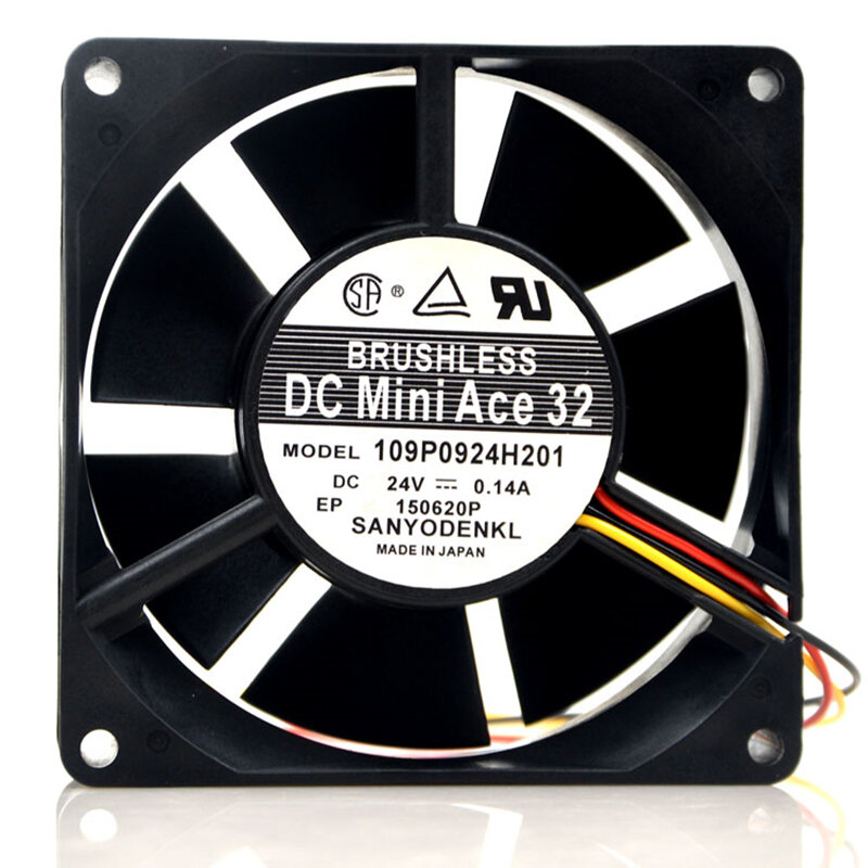 Asli 109P0924H201 9232 24V 0.14A 9CM Double Ball Inverter Chassis Cooling Fan
