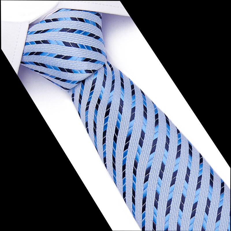 Corbatas de seda para hombre, corbata de negocios con patrón de cuadros a rayas, traje de boda, corbatas Jacquard, envío gratis