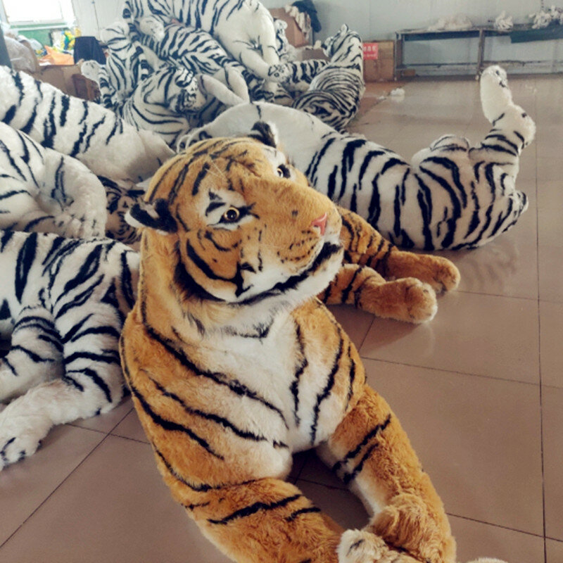 Dorimytrader Simulation Domineering Animal Tiger Плюшевые игрушки Большие удивительные реалистичные коллекции тигров Фото реквизиты Home Deco