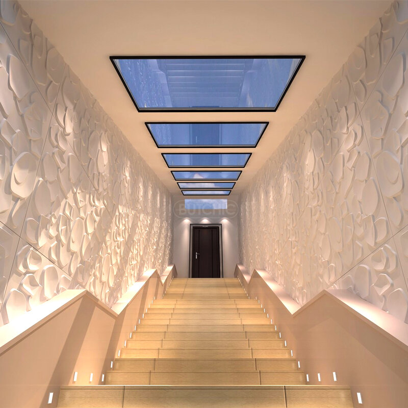 12 шт., 50x50 см, 3D настенная панель, геометрические 3D наклейки на стену, Настенные обои, ромбовидный дизайн, декоративная плитка, 3d форма, настенная плитка в эстетике 90-х комнат