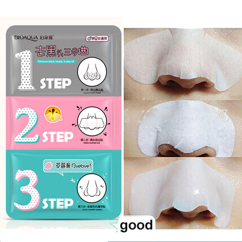 Cravo limpeza adesivo para remover manchas pretas, máscara nasal para encolher os poros, t-zone cuidado, cuidados com a pele