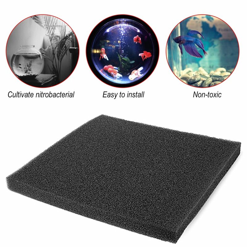 Outdoor Tool Universal Black Filtration Foam Aquarium Fish Tank Biochemical Filter Sponge Pad Lightweight And Softness Design