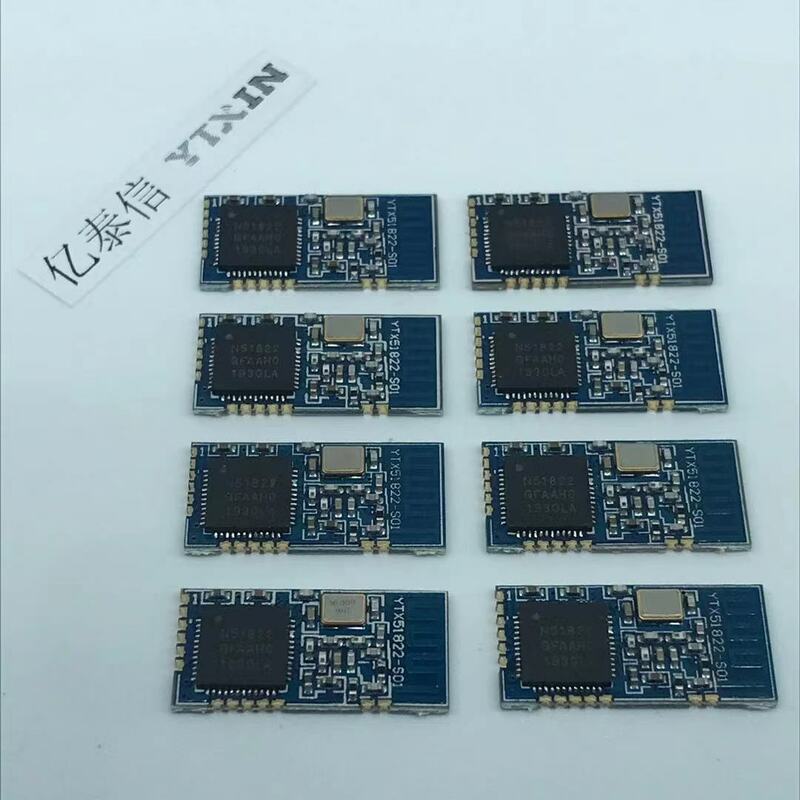YTX51822-01NRF51822Bluetooth 4.0 Module UART Interface  Core 3.3V Low Power Consumption for Headphone Speakers Amplifier DIY Kit