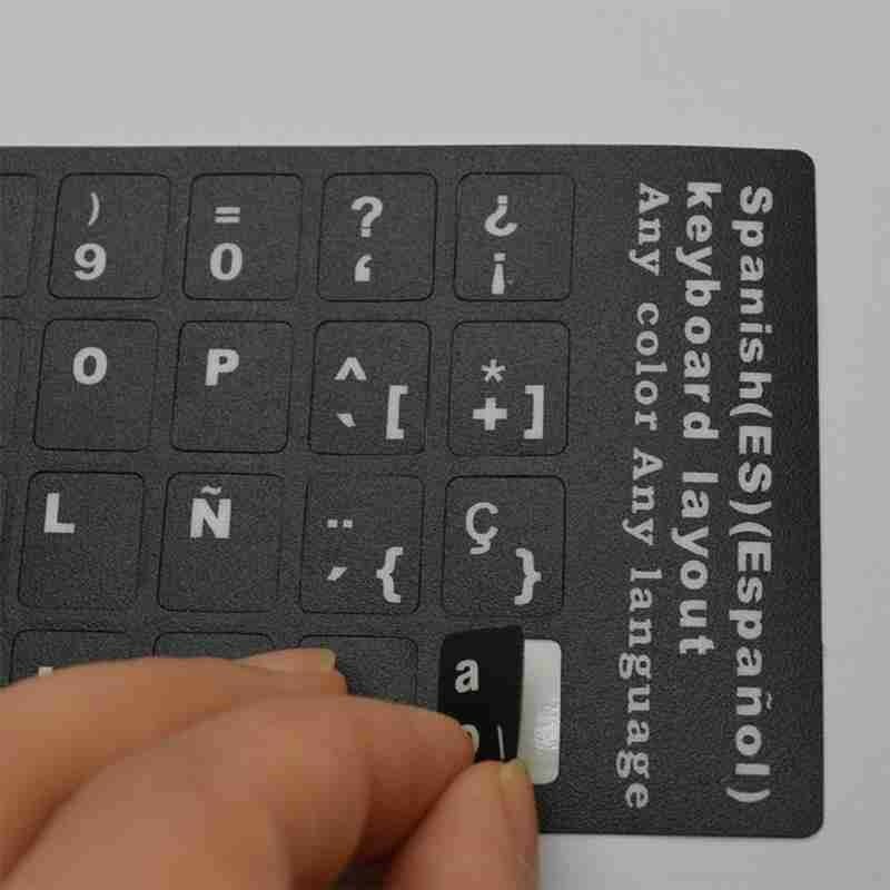 Adesivi per tastiera in PVC adesivi per tastiera per Computer in lingua coreana italiana tedesca tedesca impermeabili