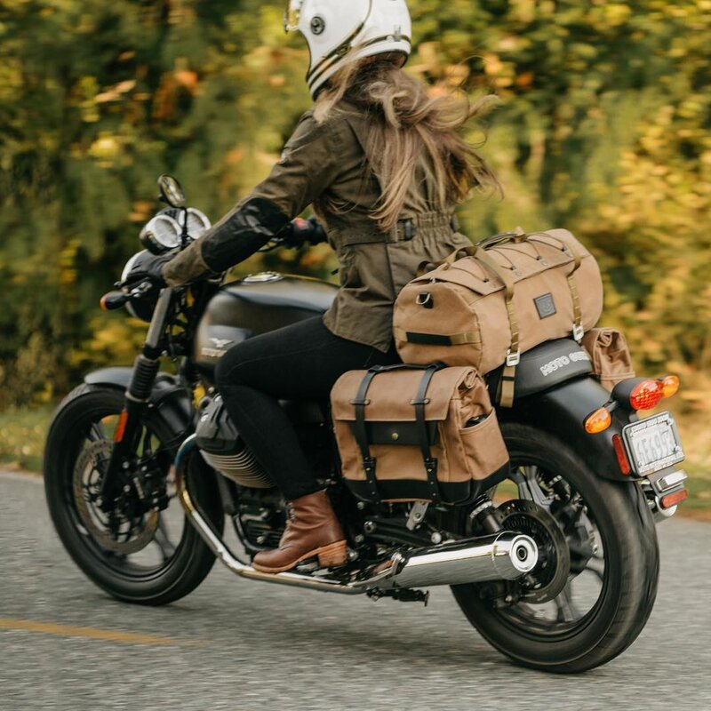 Sac de voyage rétro américain classique, sacoche portable, batik, cylindre en toile, sac de moto, sac de sport