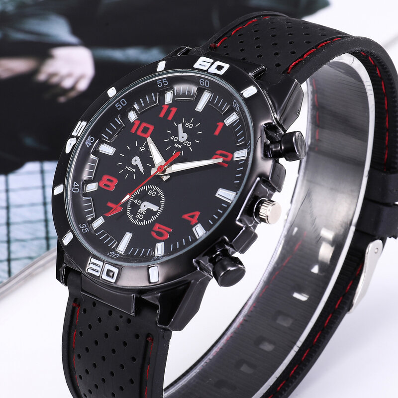 Fashionable casual men's watch high-end men's classic casual watch silicone watch wholesale 066 male Feminino Zegarek Damski