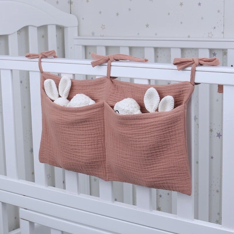 Portátil berço do bebê saco de armazenamento multifuncional recém-nascido cama cabeceira organizador para crianças do bebê cama fralda saco