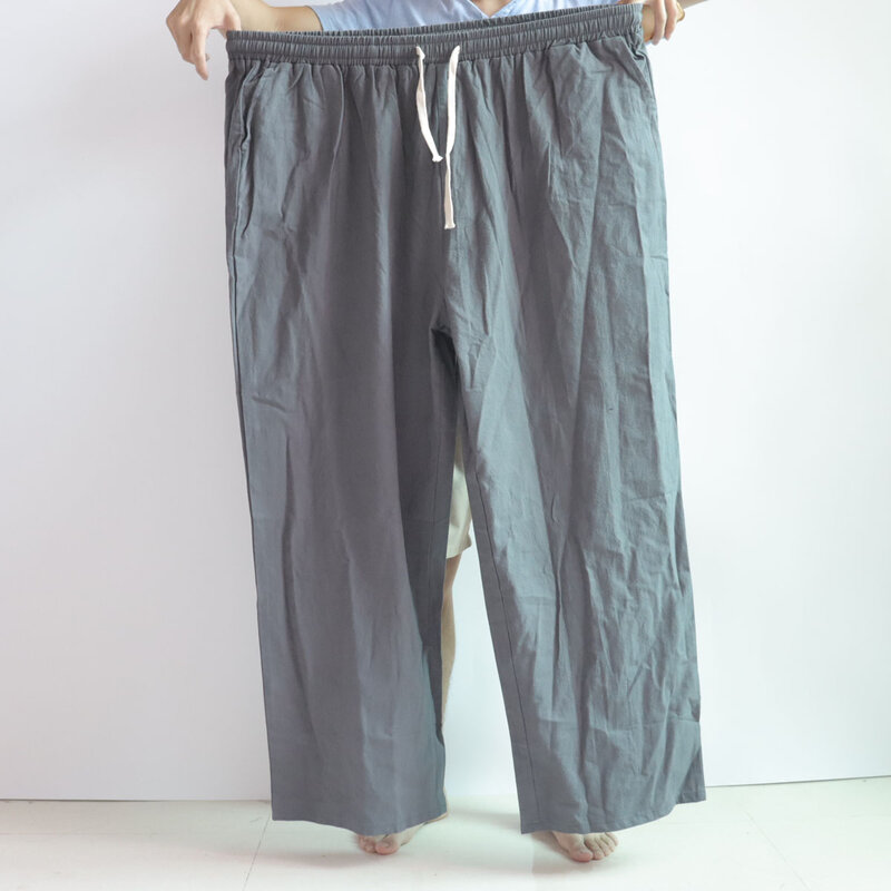 Pantalon en coton pour homme, grande taille 11XL, taille 170cm, 10XL, 9XL, 8XL, 7XL, 6XL, 5 couleurs, automne et printemps