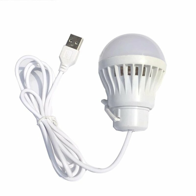 Linterna LED portátil para acampar, Mini bombilla de 5V, luz LED USB para Libros, lectura, estudiantes, lámpara de mesa de estudio