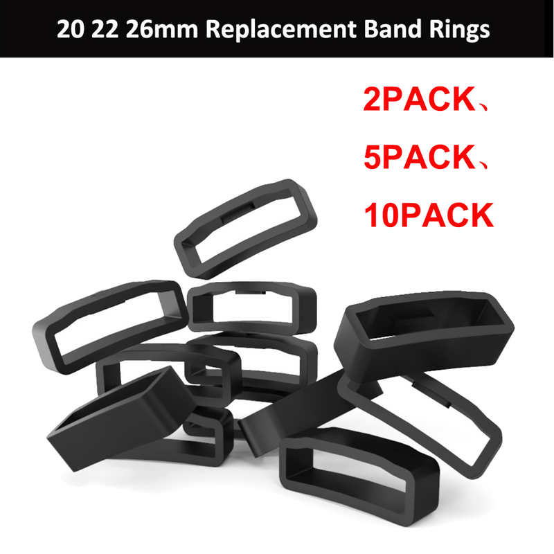 2-10pcs silicone band keeper Garmin Vivomove HR/vivoactive 3 strap rubber loop Forerunner 245 Watch buckle silicone accessories