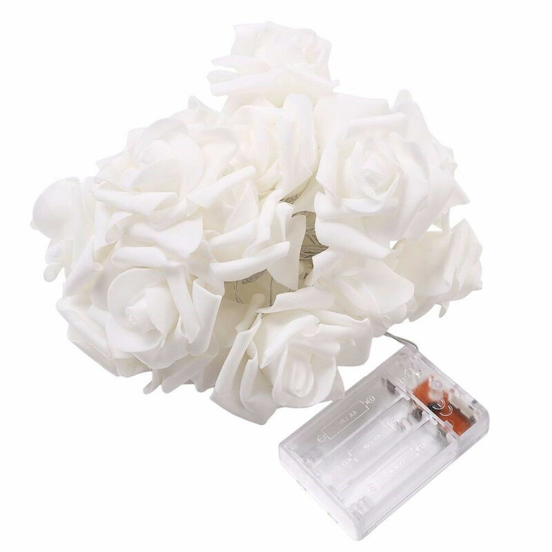 10/20/40LEDs Rose String ไฟ USB/แบตเตอรี่ดำเนินการดอกไม้ไฟ Fairy คริสต์มาส Garland สำหรับวันวาเลนไทน์งานแต่งงานตกแต่ง