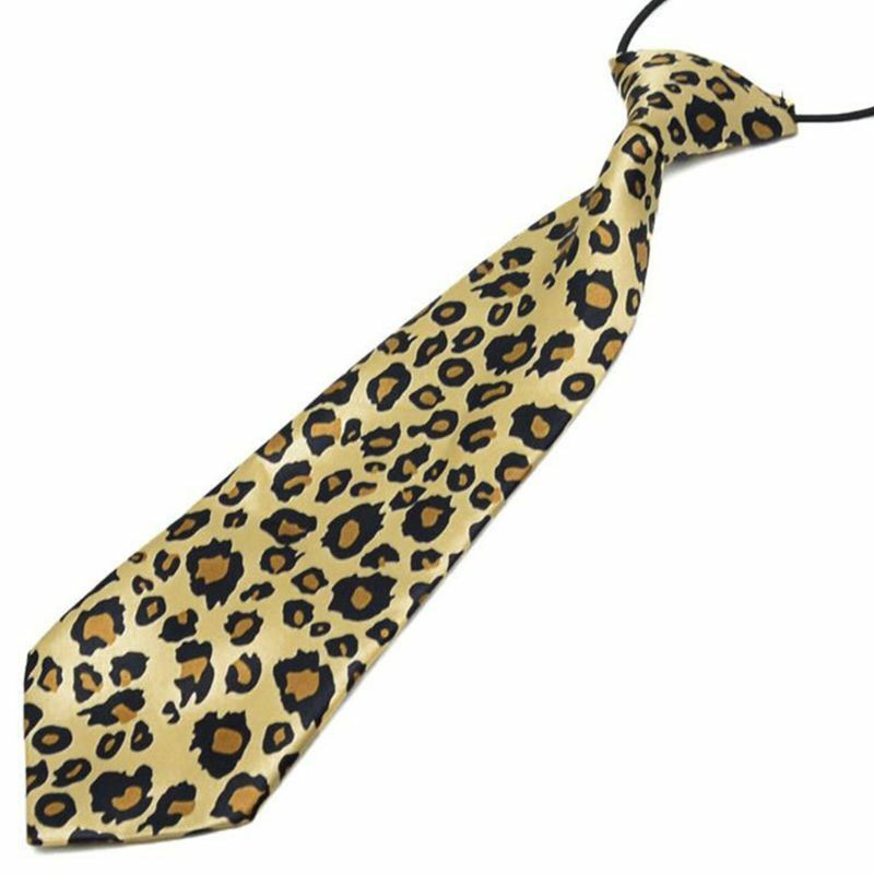 Pre-Gebunden Elastische Krawatte Regenbogen Streifen Leopard Apple Druck Jungen Kinder Nachahmung Seide Krawatten Bühne Leistung Partei Kostüm