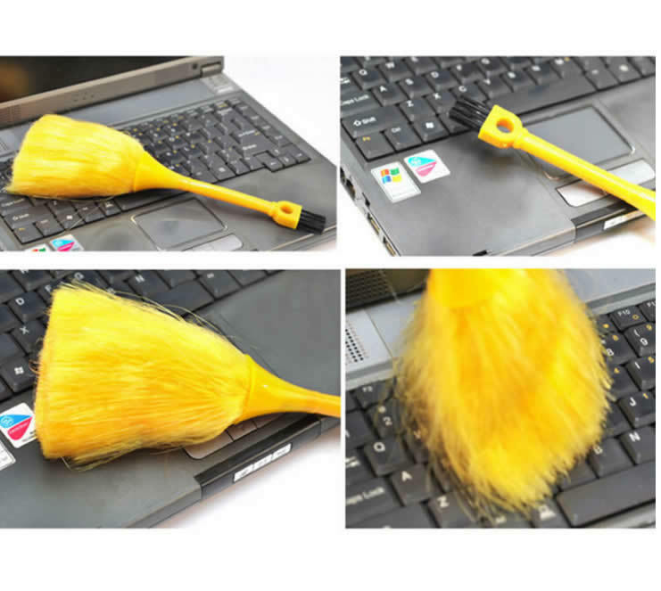 5Pcs Multi-Function Keyboard Computer Cleaner Anti-Static Dust Brush Desktop Sweeper Car Dashboard Duster Broom Cleaning Brush