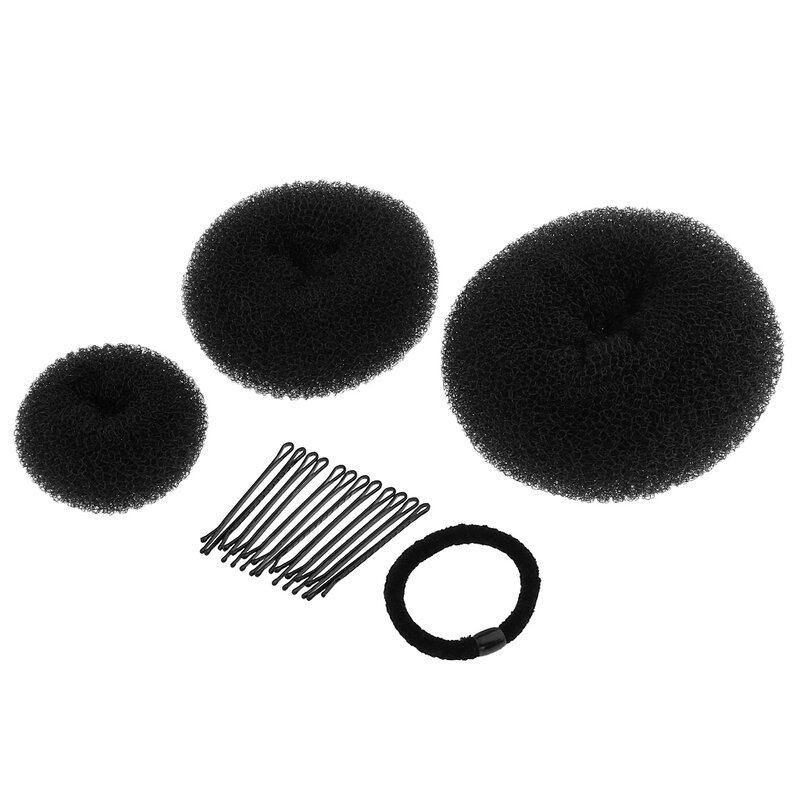 Elástico para cabelo em formato de pão, ferramenta para cabeleireiro para meninas